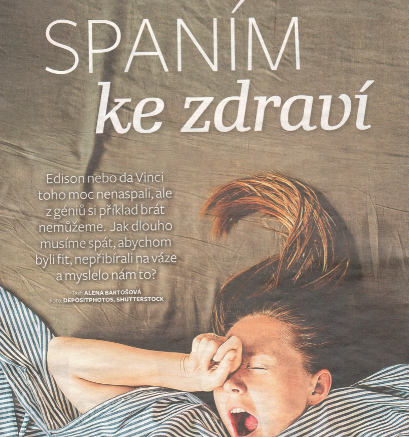 Časopis Rodina: Spaním ke zdraví