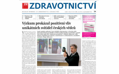 Ze Zdravotnictvi: Výzkum prokázal pozitivní vliv unikátních svítidel českých vědců