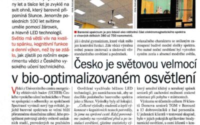 21.století: Česko je světovou velmocí v bio-optimalizovaném osvětlení